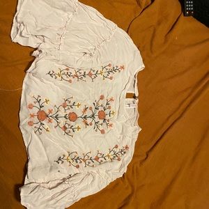 floral long sleeve top